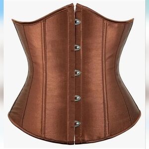 Corset Bustier Satin Top Size S Gothic Lingerie Waist Trainer Festival Coquette
